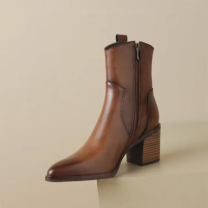 Alessia Romano Leather Ankle Boots