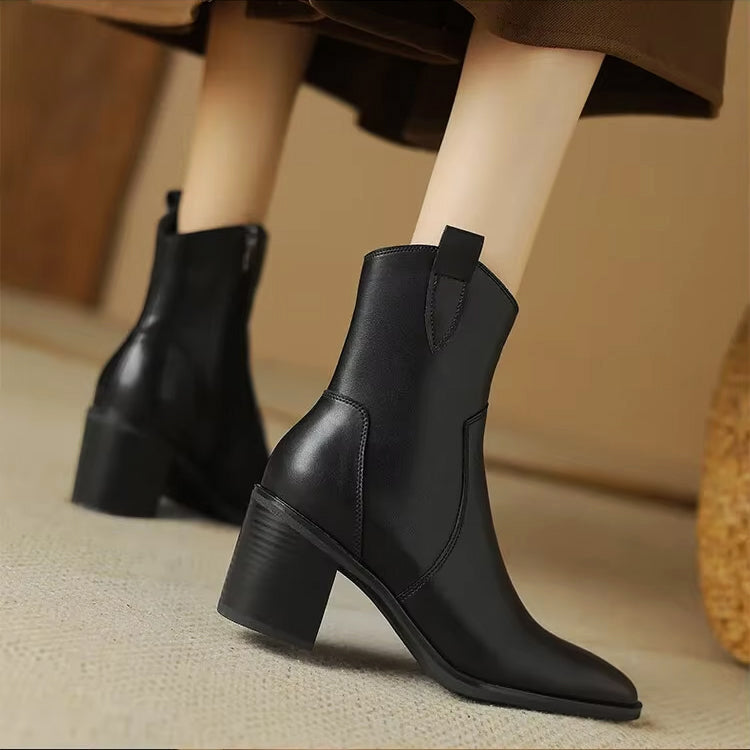 Alessia Romano Leather Ankle Boots