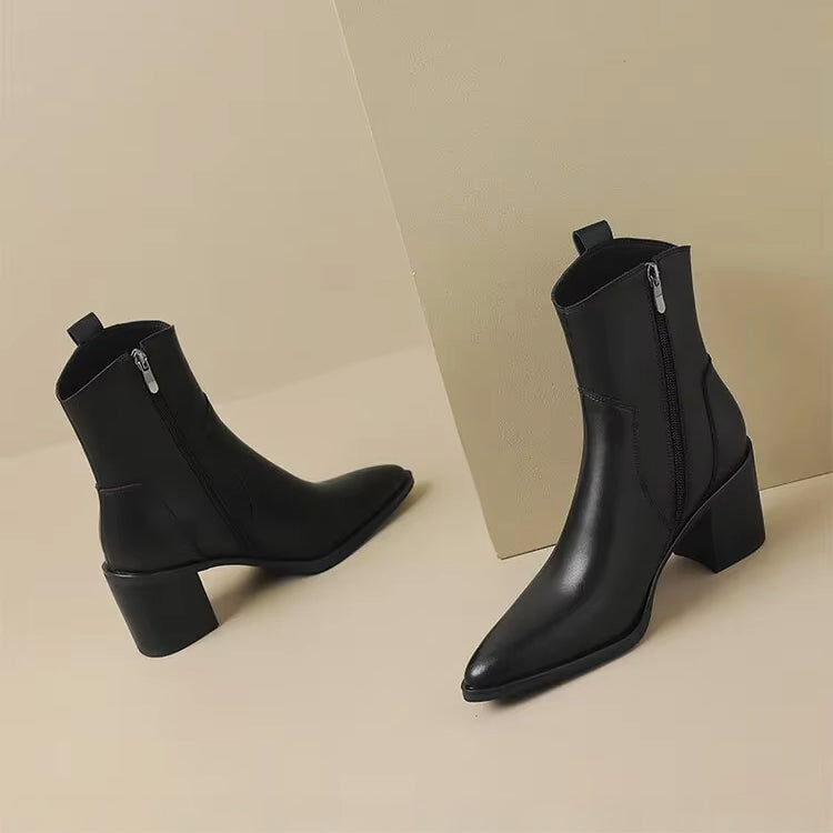 Alessia Romano Leather Ankle Boots