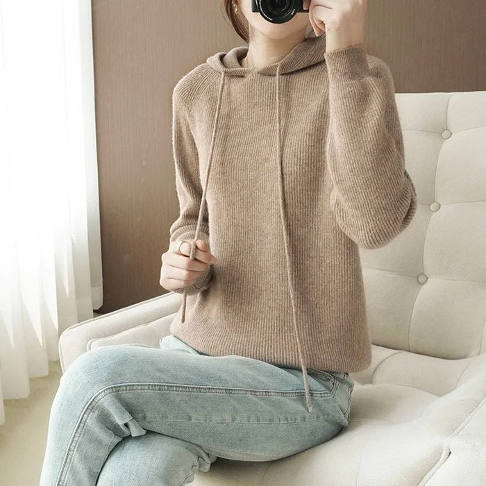 Alessia Romano Relaxed Ribbed Hoodie