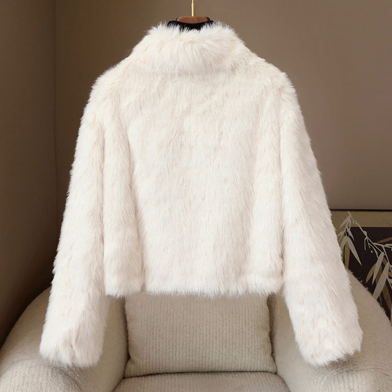 Alessia Romano Short Faux Fur Coat