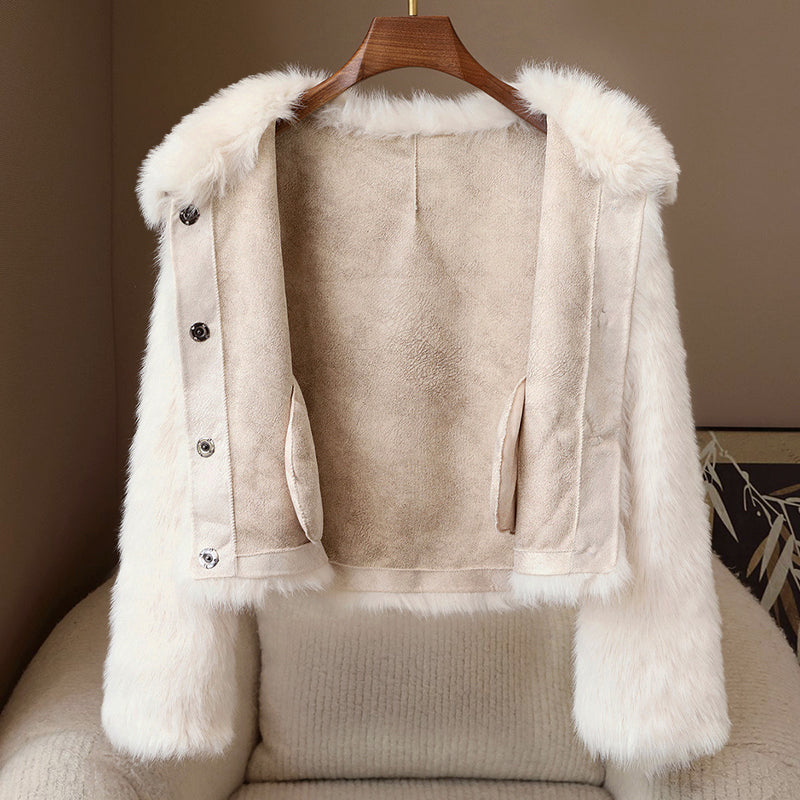 Alessia Romano Short Faux Fur Coat