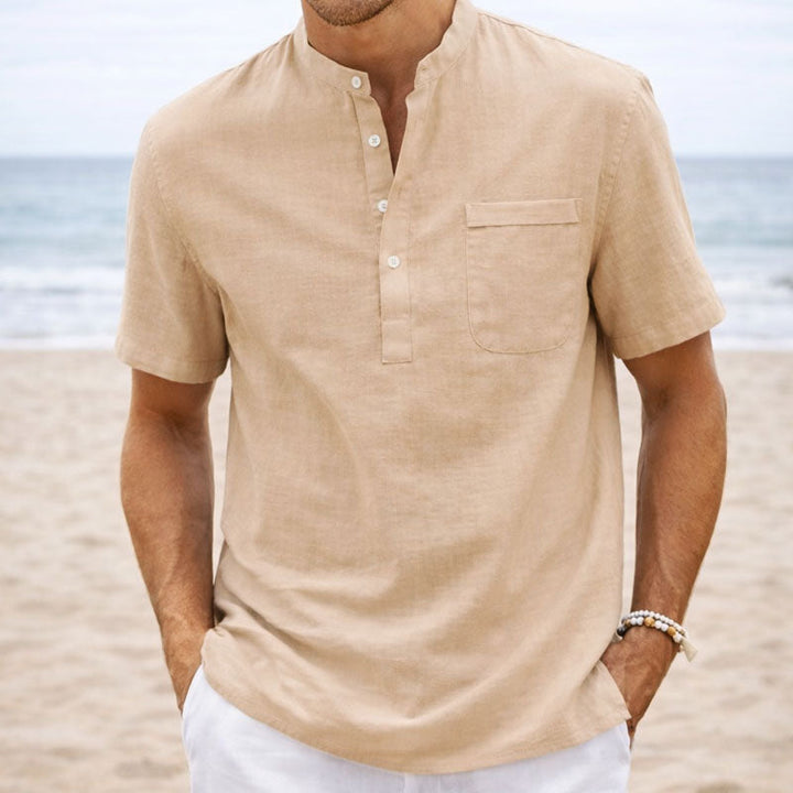 Alexander Heliot Casual Short Sleeve Henley Shirt