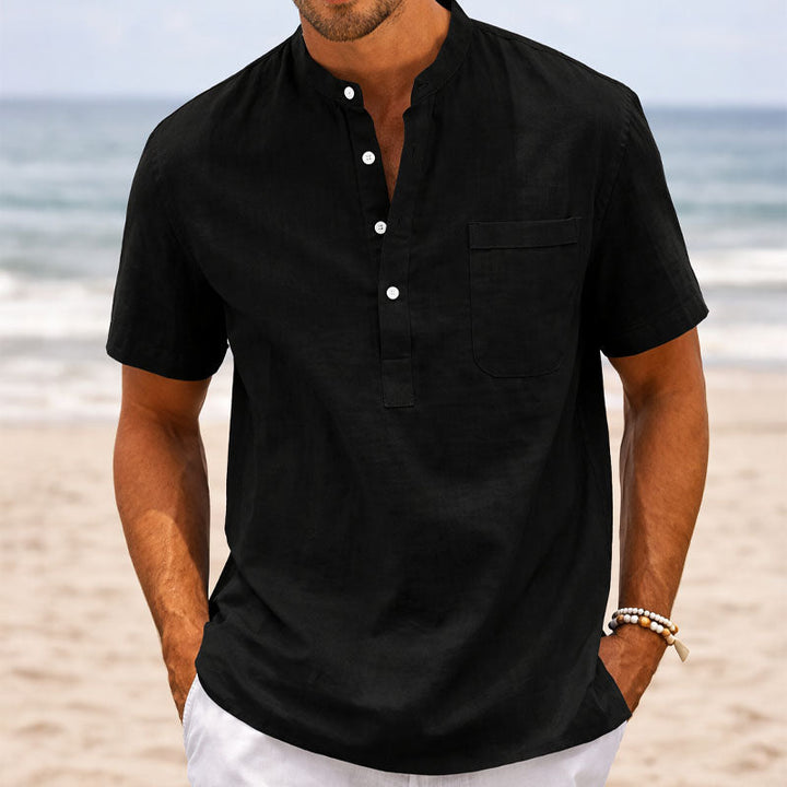 Alexander Heliot Casual Short Sleeve Henley Shirt