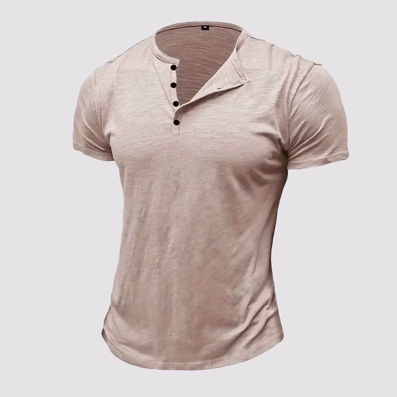 Alexander Heliot Cotton Henley T-Shirt