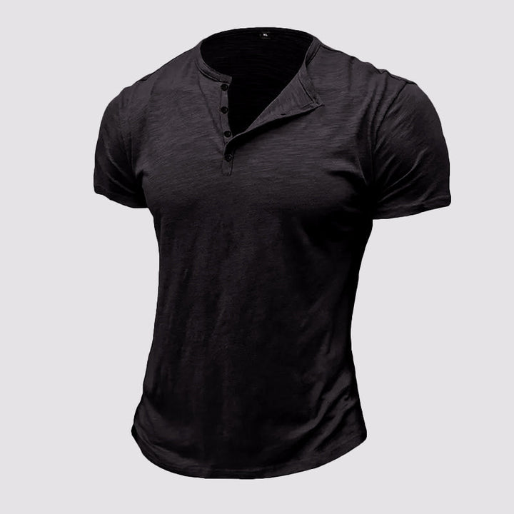 Alexander Heliot Cotton Henley T-Shirt