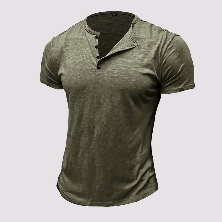 Alexander Heliot Cotton Henley T-Shirt