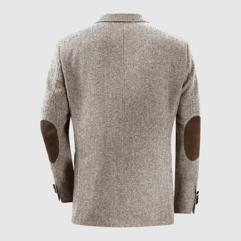 Alexander Heliot Herringbone Tailored Blazer