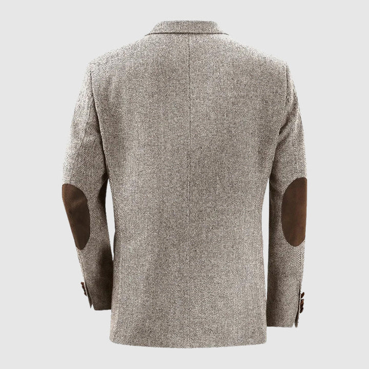 Alexander Heliot Herringbone Tailored Blazer