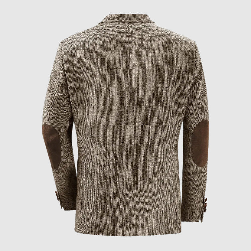 Alexander Heliot Herringbone Tailored Blazer