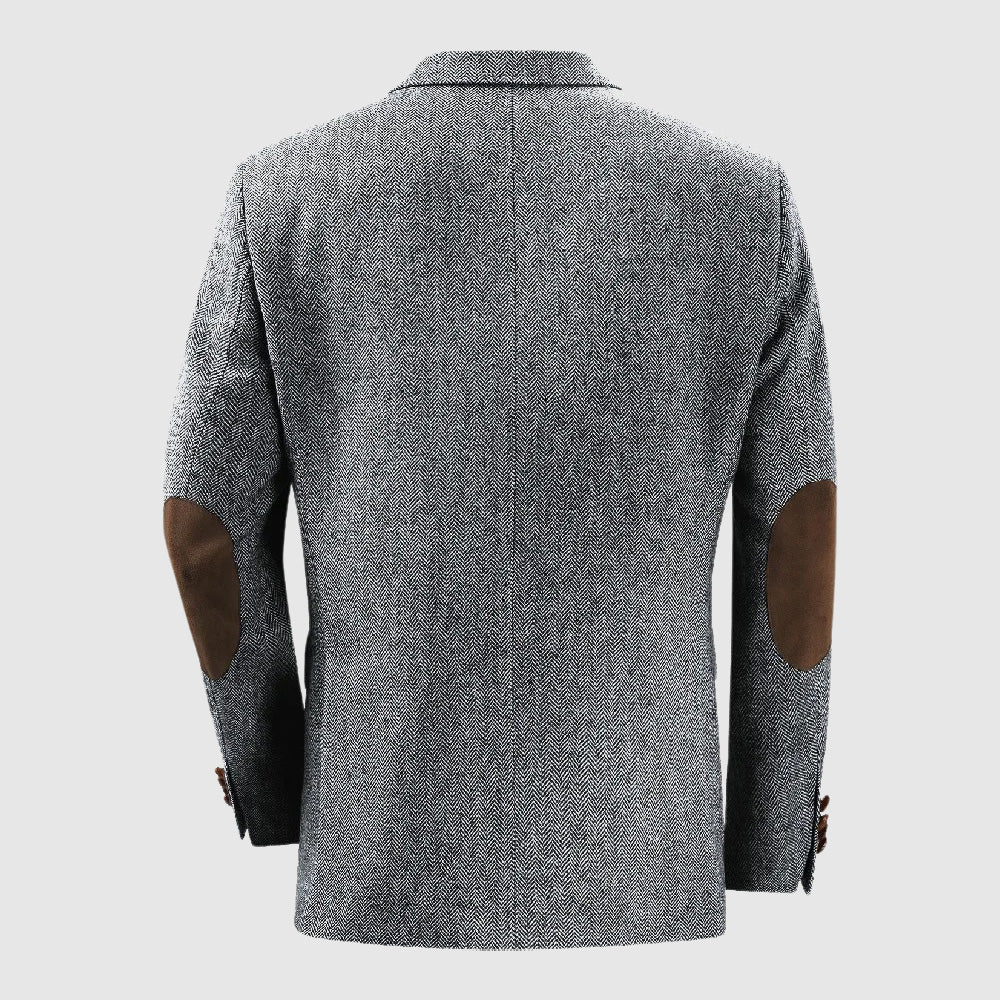 Alexander Heliot Herringbone Tailored Blazer