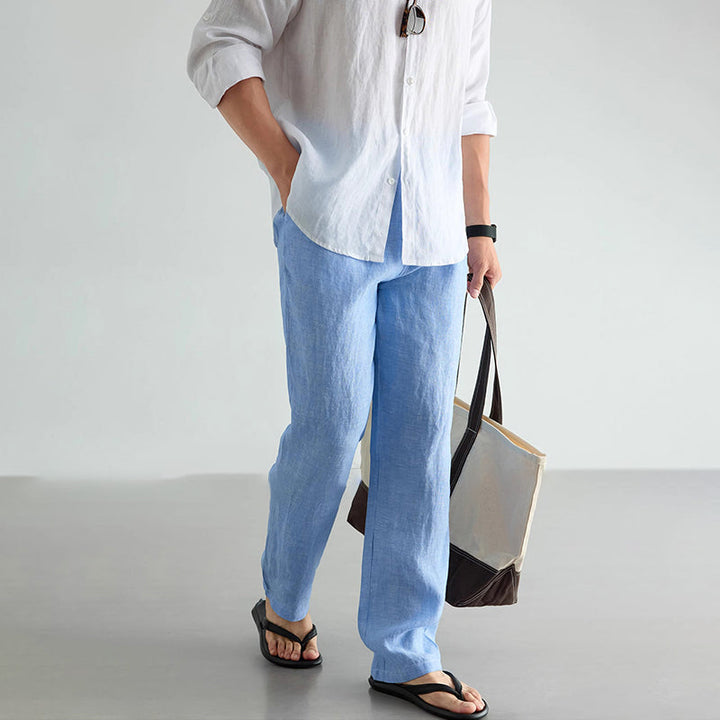 Alexander Heliot Relaxed Fit Linen Pants