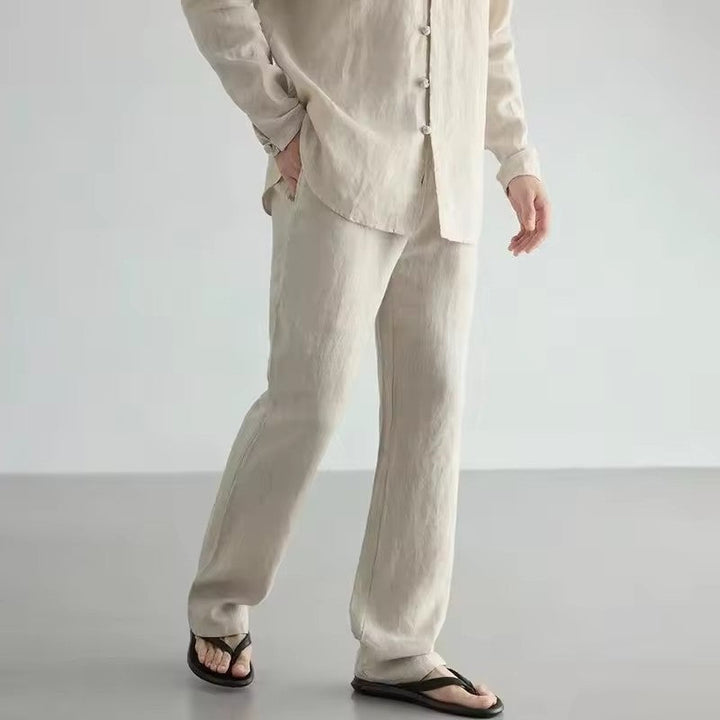 Alexander Heliot Relaxed Fit Linen Pants