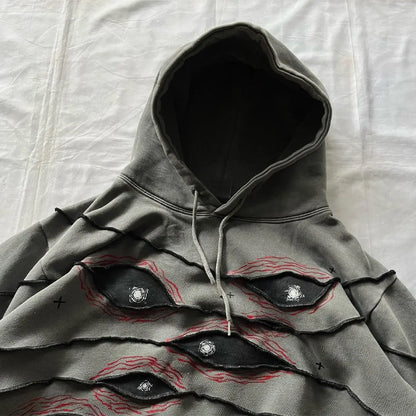 Alexander Heliot Streetwear Patchwork Hoodie