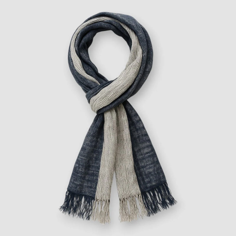 Briarwood Contrast Textured Fringe Scarf