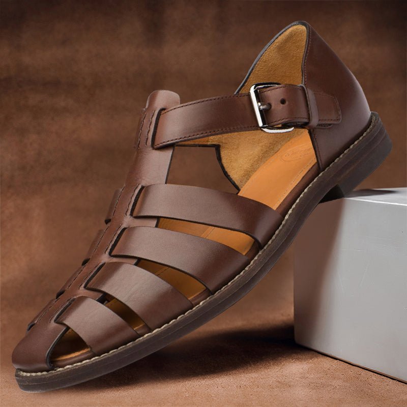 Davide Costa Leather Fisherman Sandals