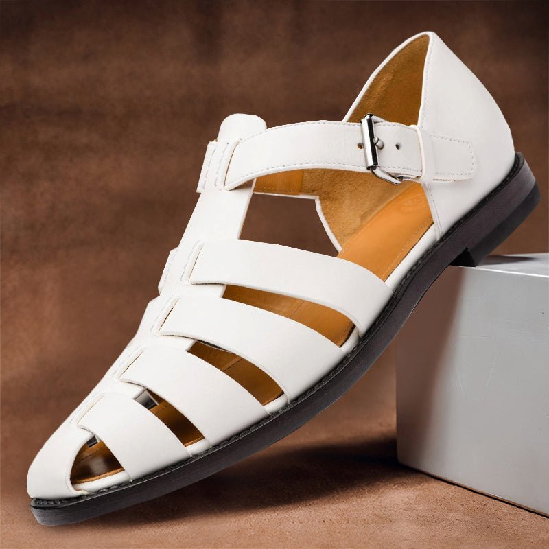 Davide Costa Leather Fisherman Sandals