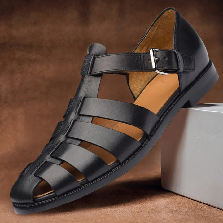 Davide Costa Leather Fisherman Sandals