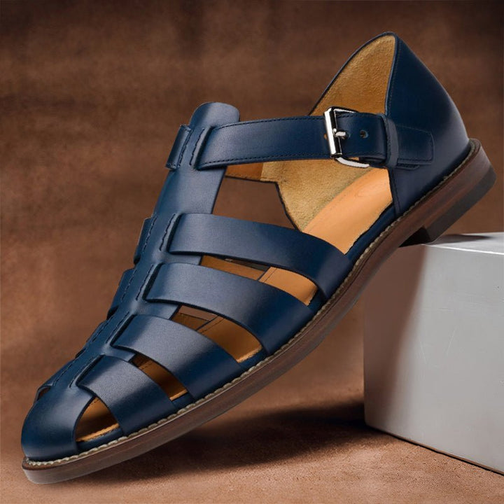 Davide Costa Leather Fisherman Sandals