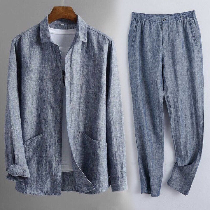 Davide Costa Linen Suit Set