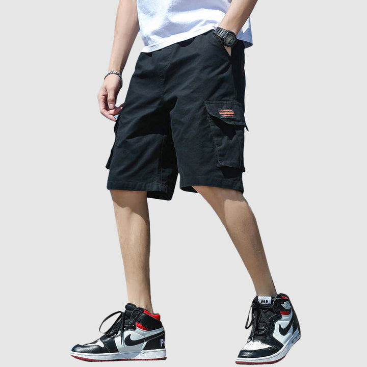 Davide Costa Cotton Knee-Length Cargo Shorts
