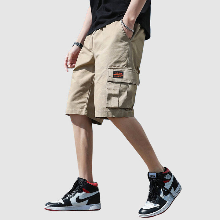 Davide Costa Cotton Knee-Length Cargo Shorts