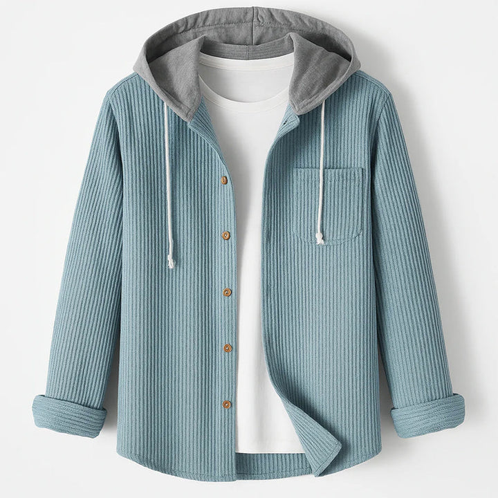 Davide Costa Hooded Corduroy Overshirt