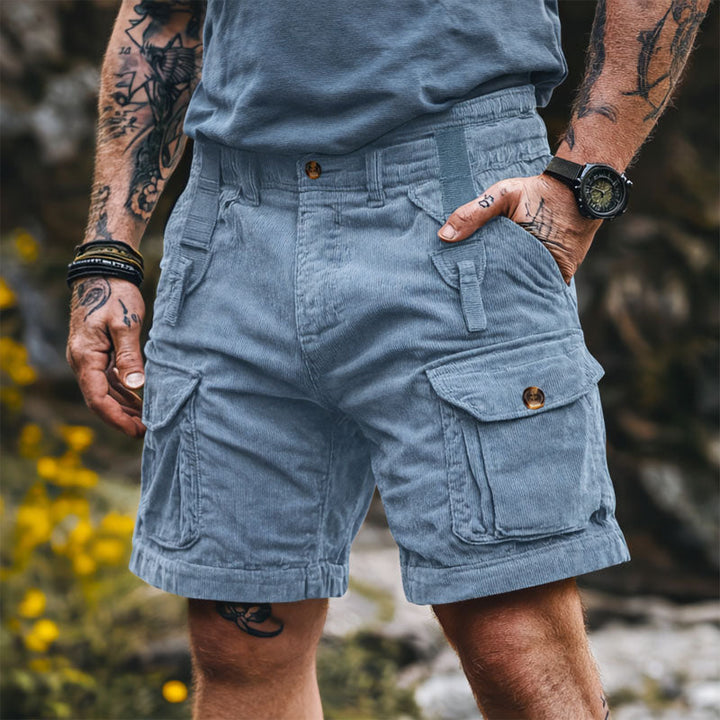 Davide Costa Outdoor Corduroy Cargo Shorts