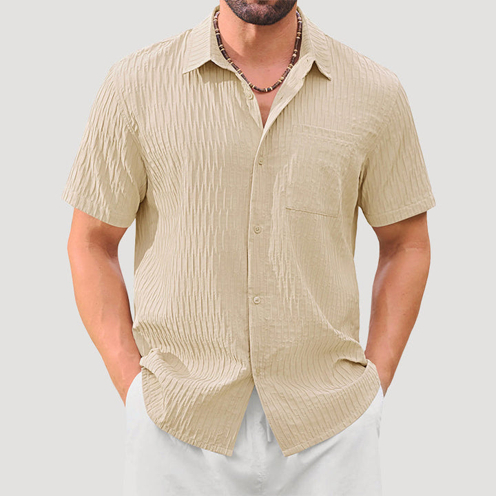 Davide Costa Textured Short Sleeve Shirt