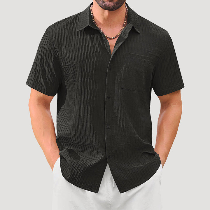 Davide Costa Textured Short Sleeve Shirt