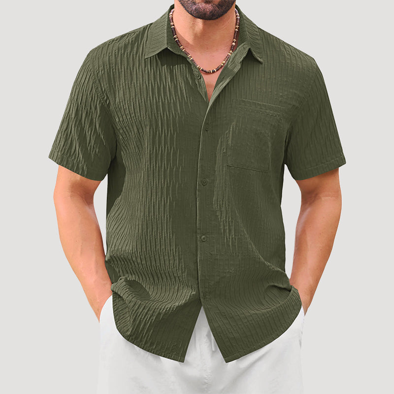 Davide Costa Textured Short Sleeve Shirt