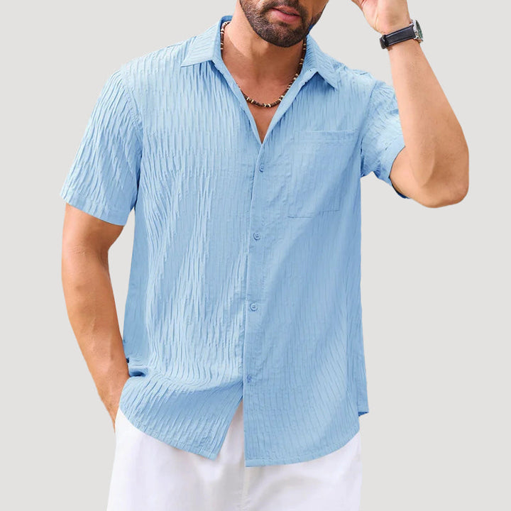 Davide Costa Textured Short Sleeve Shirt