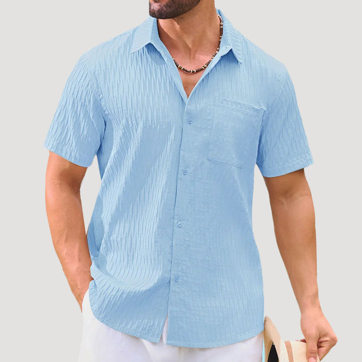 Davide Costa Textured Short Sleeve Shirt