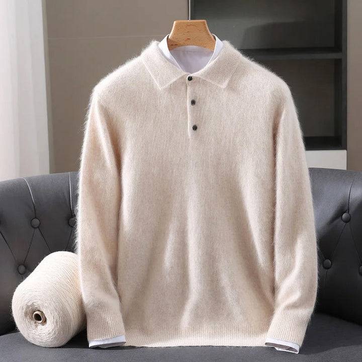 Davide Costa Cashmere Polo Sweater