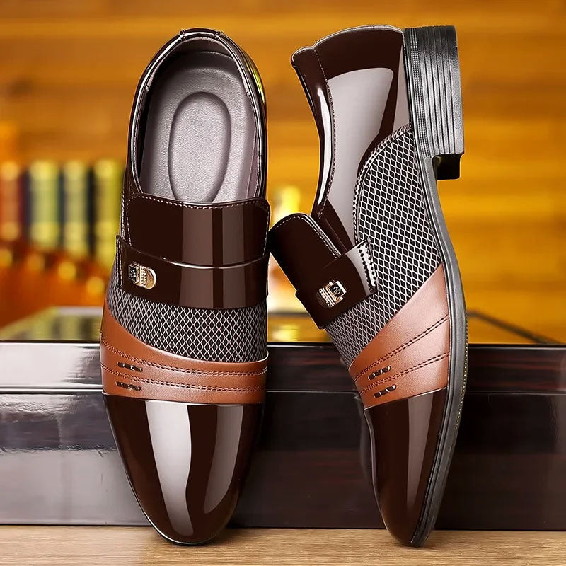 Davide Costa Glossy Finish Dress Shoes