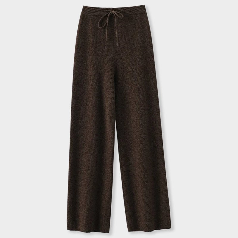 Elena Romano Cashmere Wide-Leg Pants
