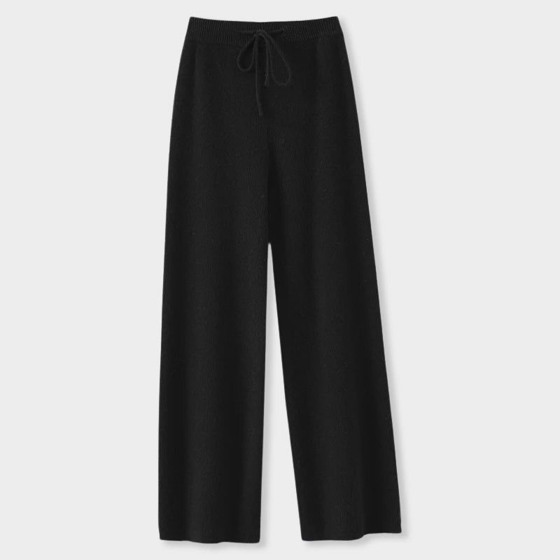 Elena Romano Cashmere Wide-Leg Pants