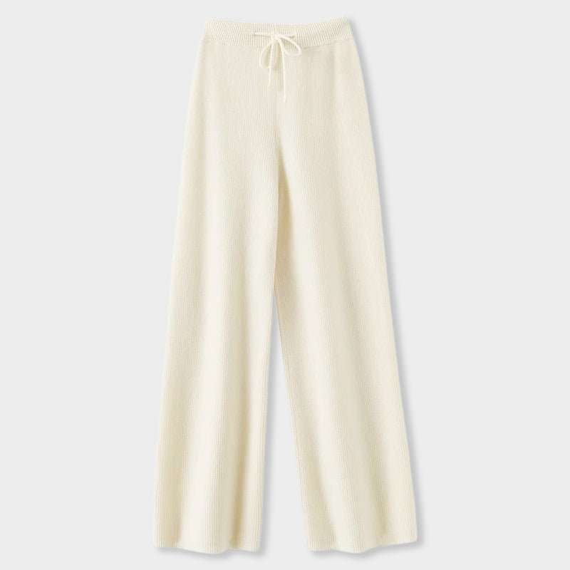 Elena Romano Cashmere Wide-Leg Pants