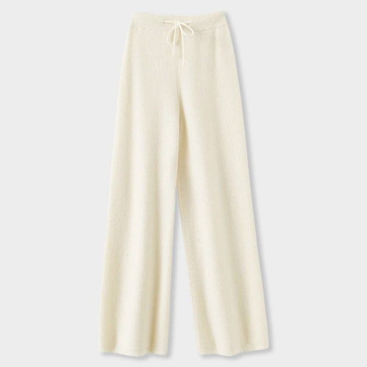 Elena Romano Cashmere Wide-Leg Pants