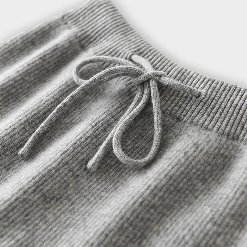 Elena Romano Cashmere Wide-Leg Pants