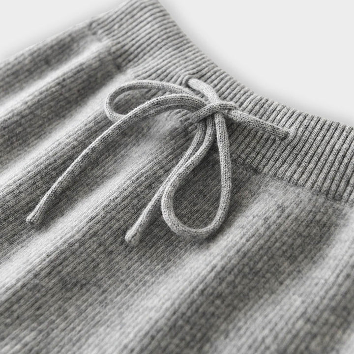 Elena Romano Cashmere Wide-Leg Pants