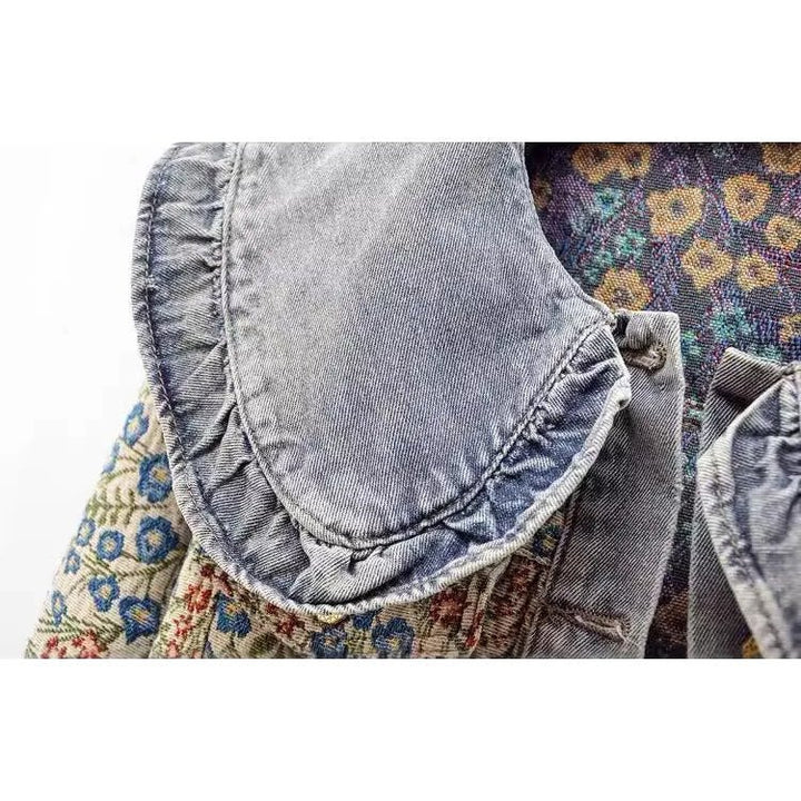 Giulia Bellini Floral Denim Jacket