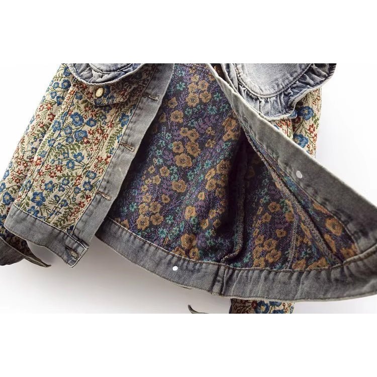 Giulia Bellini Floral Denim Jacket