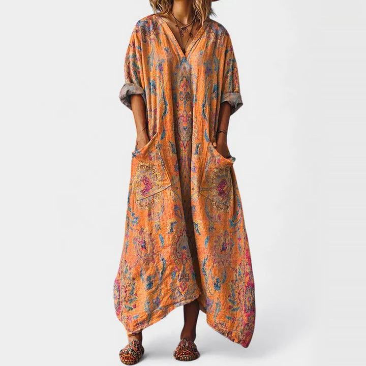 Giulia Bellini Bohemian Oversized Maxi Dress