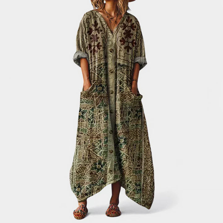 Giulia Bellini Bohemian Oversized Maxi Dress