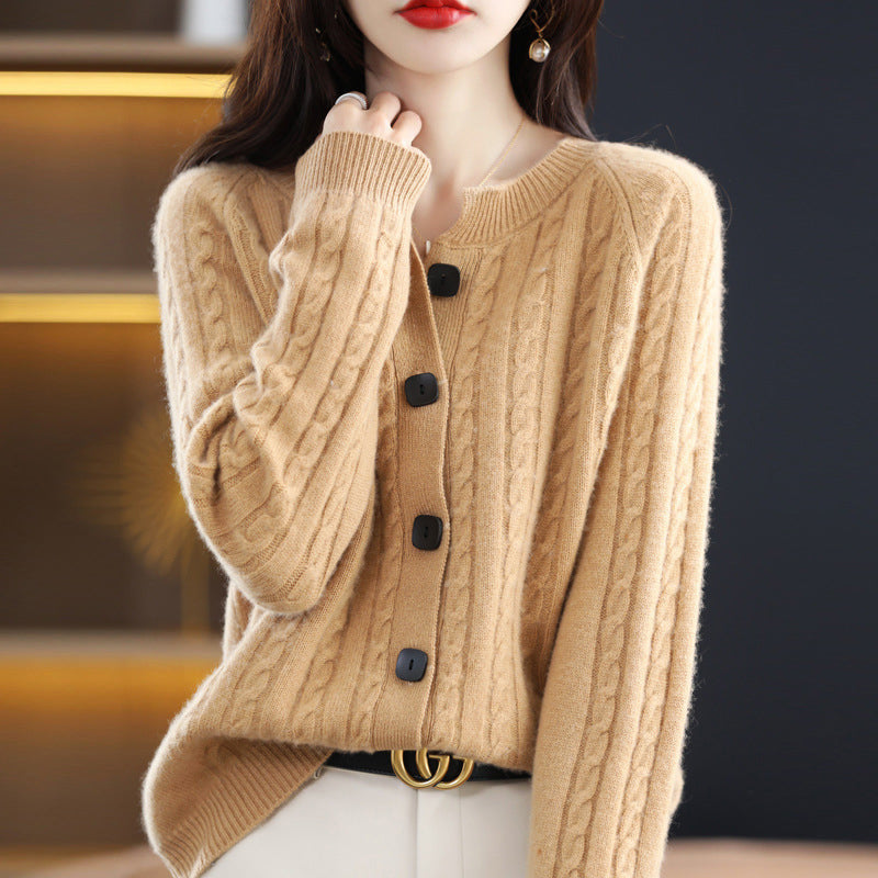 Giulia Bellini Cable Knit Cardigan