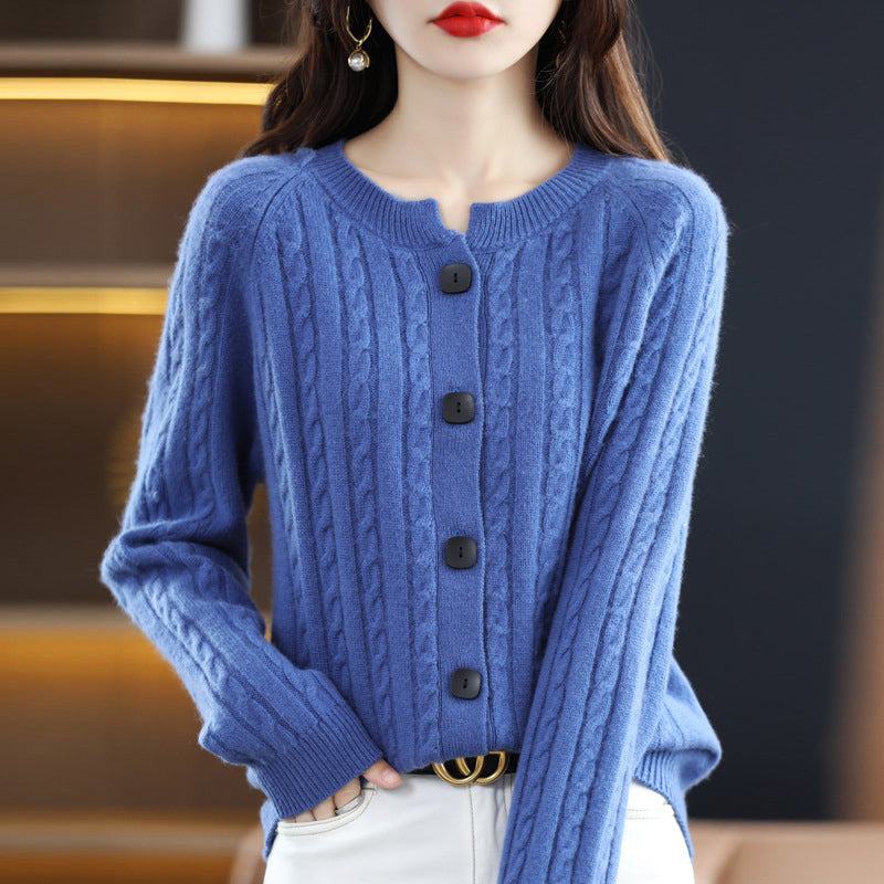 Giulia Bellini Cable Knit Cardigan