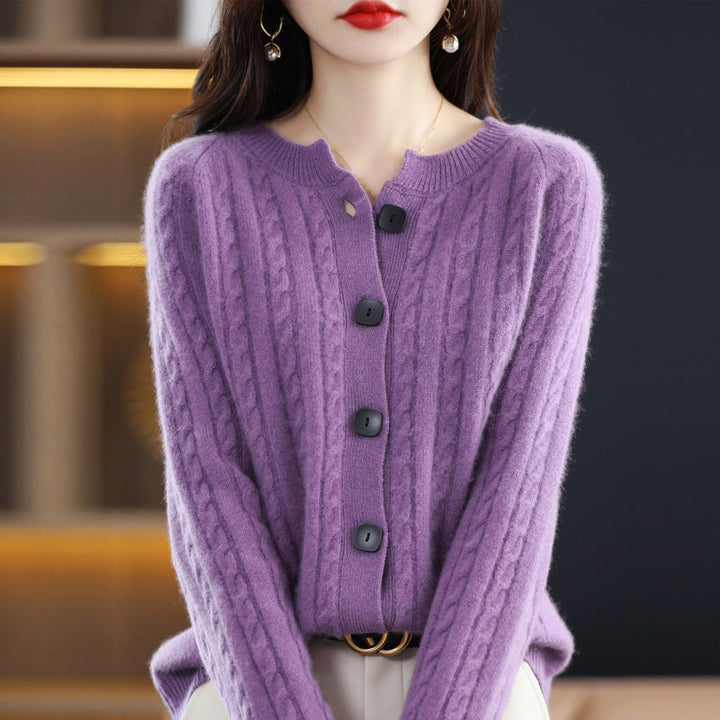 Giulia Bellini Cable Knit Cardigan