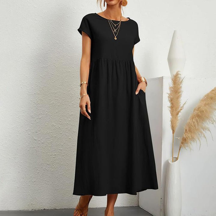Giulia Bellini Casual Short Sleeve Midi Dress