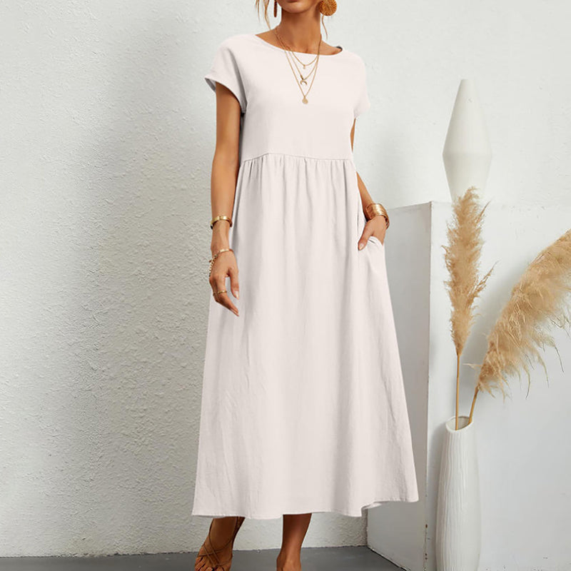 Giulia Bellini Casual Short Sleeve Midi Dress